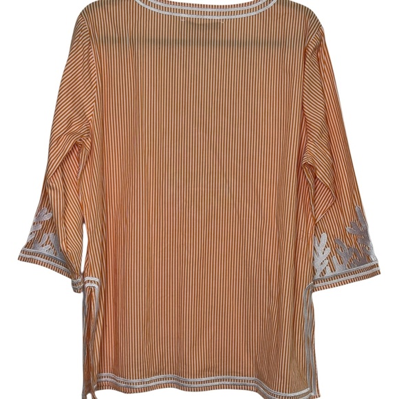 Gretchen Scott Tunic, The Reef Embroidered Top Blouse, EUC, Size XL - Picture 7 of 10